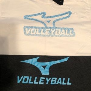Mizuno volleyball set of 2 shirts sz large nwt